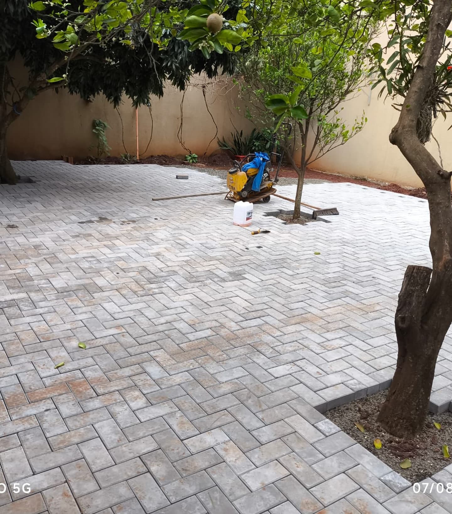 Pátio residencial